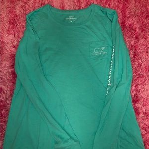 Vineyard Vines Long Sleeve Whale Print Tee